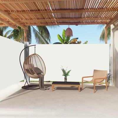 VidaXL Windscherm uittrekbaar 180x600 cm crèmekleurig VidaXL Windscherm uittrekbaar 180x600 cm crèmekleurig
