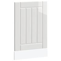 Vaatwaspaneel Lucca bewerkt hout hoogglans wit - thumbnail