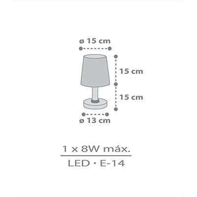 Dalber Kinderkamer tafellampStar Light soft grijs - 82211B