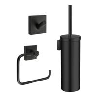 Complete Toiletborstelset Smedbo Smart Pack House Messing Mat Zwart - thumbnail