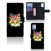 Samsung Galaxy A02s | M02s Leuk Hoesje Cat Color - thumbnail