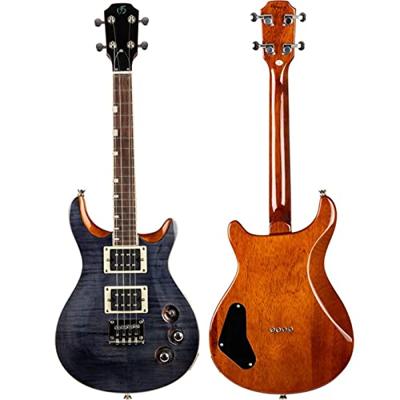 Flight Rock Series Vanguard Transparent Black elektrische solidbody tenor ukelele met gigbag - thumbnail