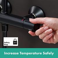 Hansgrohe Vernis Blend regendoucheset met 3 straalsoorten Ø21cm mat zwart - thumbnail