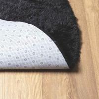 VidaXL Hoogpolig vloerkleed navarra 300x200 cm polyester zwart - thumbnail