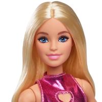 Barbie Fashionista pop in jurk met hart - thumbnail