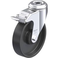 Blickle LKRA-POA 125K-FI Zwenkwiel met rem Wieldiameter: 125 mm Draagvermogen (max.): 120 kg 1 stuk(s) - thumbnail