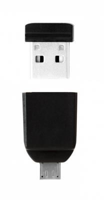 NANO USB Drive - USB-flashstation - 64 GB - USB 2.0 - met Micro USB Adapter