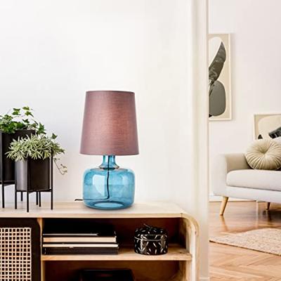 Brilliant TafellampHydra blauw met taupe - 94548/03