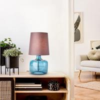 Brilliant TafellampHydra blauw met taupe - 94548/03 - thumbnail