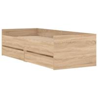 Bedframe met lades sonoma eikenkleurig 90x200 cm - thumbnail