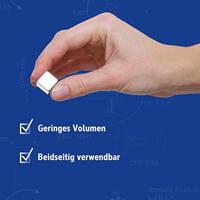 Maul Neodymium magneet (b x h x d) 15 x 15 x 15 mm Dobbelsteen Zilver 1 stuk(s) 6169396 - thumbnail