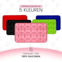 Eat Slow Live Longer Lick Mat Dimensions Flower Pink - thumbnail
