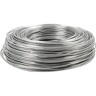 Creativ Company Alu draad, rond, dikte 2 mm, zilver, 100 m/ 1 rol