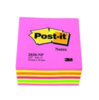 Post-it Notes kubus, 450 vel, ft 76 x 76 mm, roze-geel tinten - thumbnail