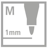 STABILO Pen 68, premium viltstift, pruimen paars, per stuk - thumbnail