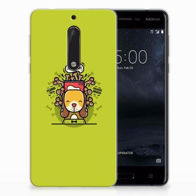 Nokia 5 Telefoonhoesje met Naam Doggy Biscuit Nokia 5 Telefoonhoesje met Naam Doggy Biscuit