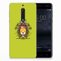 Nokia 5 Telefoonhoesje met Naam Doggy Biscuit - thumbnail