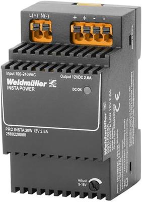 Weidmüller 2580220000 Schakelnetvoeding 12 V/DC 2.6 A 30 W Inhoud 1 stuk(s) Weidmüller 2580220000 Schakelnetvoeding 12 V/DC 2.6 A 30 W Inhoud 1 stuk(s)