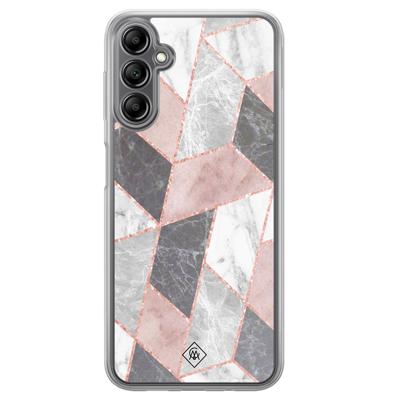 Samsung Galaxy A14 hybride hoesje - Stone grid Samsung Galaxy A14 hybride hoesje - Stone grid