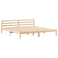 Bedframe Bruin 208.6 x 157.6 x 69.4 cm Massief grenenhout - thumbnail