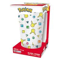 Pokemon - Pikachu Pattern Large Glass - thumbnail