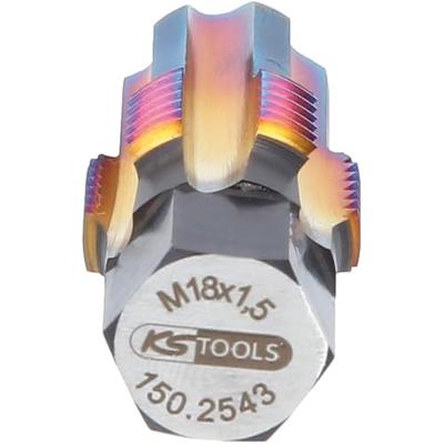 KS Tools 150.2543 150.2543 Schroefdraad natapper Metrisch M18 x 1.5 Speciaal gereedschapsstaal 1 stuk(s) KS Tools 150.2543 150.2543 Schroefdraad natapper Metrisch M18 x 1.5 Speciaal gereedschapsstaal 1 stuk(s)