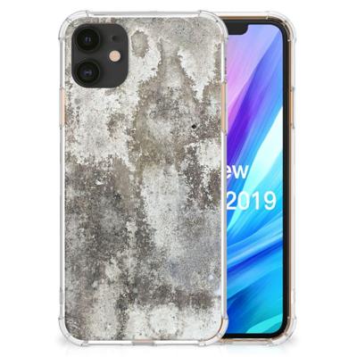 Apple iPhone 11 Anti-Shock Hoesje Beton Print Apple iPhone 11 Anti-Shock Hoesje Beton Print