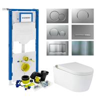 Geberit up320 Toiletset RapoWash Bold By Geberit | Met Bidetspoeler | Sigma Drukplaat - thumbnail