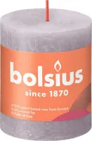 Bolsius kaars rustiek 8x7 cm frosted lavender - thumbnail