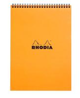 Spiraalblok rhodia a4 lijn 160pag 80gr or - thumbnail