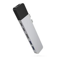 Hyper Drive USB C Hub, Dual Type C Hub Adapter voor MacBook Pro 2020 2019, Multi-Port Thunderbolt USB-C Dongle w Gigabit Ethernet, 40Gb/s C-USB 100W, 5Gb/s Type-C w 60W PD, 4K HDMI - thumbnail
