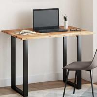 Tafelblad rechthoekig 100x70x2 cm massief acaciahout - thumbnail