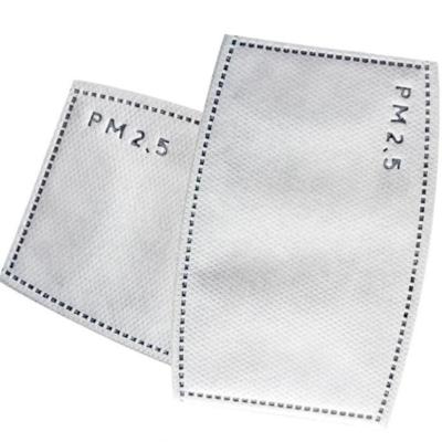 50 zakken 5 lagen activated carbon filter N95 efficiënte filtratie PM 2.5 anti Haze Mondmasker vervangbare filter voor mond-dempen