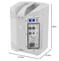 Electro-Voice Everse 8-W weersbestendige mobiele accu-speaker (wit) - thumbnail