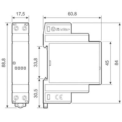 Finder Halfgeleiderrelais 77.01.8.230.8051 5 A Schakelspanning (max.): 240 V/AC 1 stuk(s)