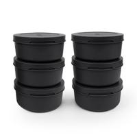 ZiiPa Pizzadeeg doos - ø 16 cm / 250 gram - Zwart - 6 stuks - thumbnail