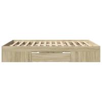 Bedframe zonder matras hout sonoma eikenkleurig 160x200 cm - thumbnail