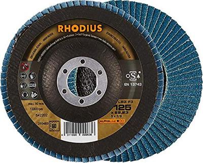 Rhodius 210483 LSZ F3 Lamellenschijf Diameter 125 mm Boordiameter 22.23 mm RVS 1 stuk(s)