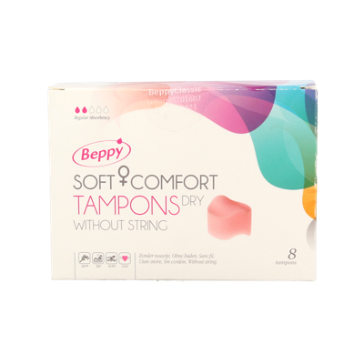 Beppy Soft+ comfort tampons dry 8 Stuks Beppy Soft+ comfort tampons dry 8 Stuks