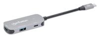 Manhattan USB-C auf HDMI 3-in-1 Docking-Konverter USB-C dockingstation Geschikt voor merk (dockingstation): Universeel USB-C Power Delivery - thumbnail