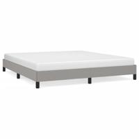 Bedframe zonder matras stof lichtgrijs 180x200 cm - thumbnail