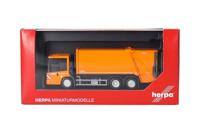 Herpa 319003 H0 Vrachtwagen Mercedes Benz Econic Persvuilniswagen FAUN VARIOPRESS, kommunaloranje - thumbnail