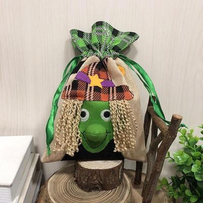 Ghost patroon Halloween decoraties creatieve cartoon snoep geschenken Kids koord tote tas