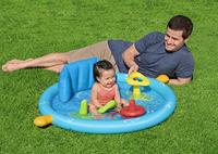 Bestway Opblaasbaar Kinderzwembad Leren met Afneembaar Dak 115x89x76 cm +6 Maanden Tuin 52568 - thumbnail