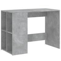 Bureau 102x50x75 cm bewerkt hout betongrijs - thumbnail