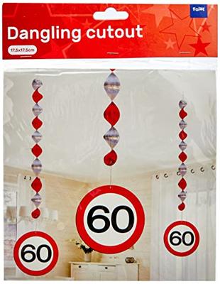 Hangdecoratie verkeersbord &apos;60&apos;