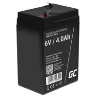 Green Cell AGM Battery Lead Acid VRLA - 6V - 4Ah Loodaccu 6 V 4 Ah Loodvlies (AGM) (b x h x d) 70 x 107 x 47 mm Kabelschoen 4.8 mm Cyclusbestendig, - thumbnail