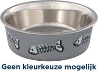 Voerbak voor katten Trixie Roestvrij staal Ø 12 cm - thumbnail