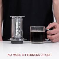 AeroPress Flow Control Filter Cap Koffiezetapparaat-opzetstuk Zwart - thumbnail
