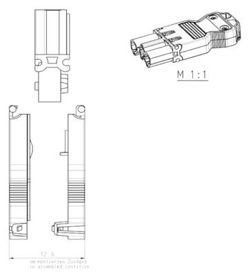 BACHMANN apparaatstekker GST18/3 wit